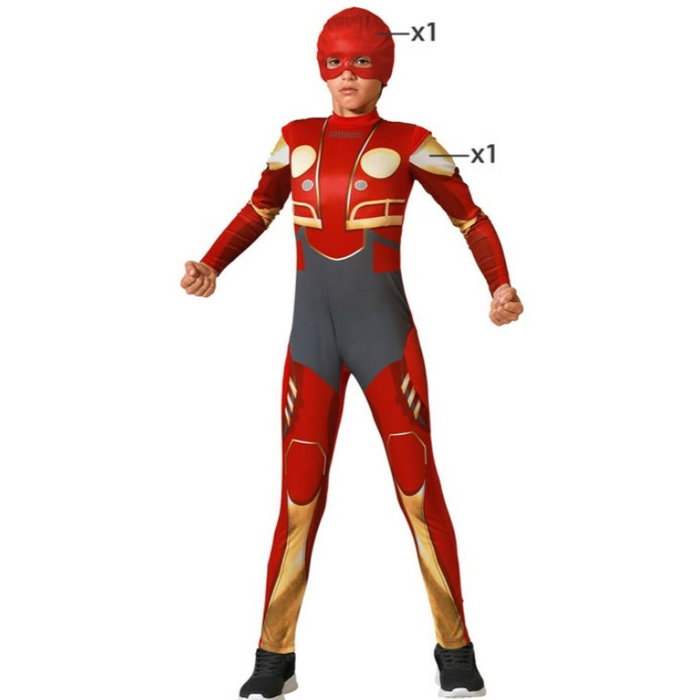 BigBuy Carnival Déguisement Super Héros Rouge Enfant 3-4 Ans