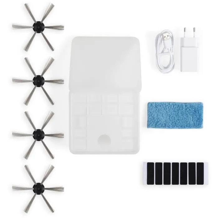 Livoo DOH135 - Aspirateur robot intelligent, 800 Pa, 70 min d'autonomie, 500 ml, blanc, pour tous sols Livoo DOH135 - Aspirateur robot intelligent, 800 Pa, 70 min d'autonomie, 500 ml, blanc, pour tous sols