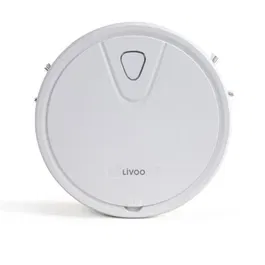 Livoo DOH135 - Aspirateur robot intelligent, 800 Pa, 70 min d'autonomie, 500 ml, blanc, pour tous sols