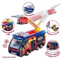 Simba - Sam le Pompier - Camion de Pompier Jupiter avec Sons et Lumières - 2 Figurines Articulées (Sam et Radar) et Accessoires - 3 Piles Incluses