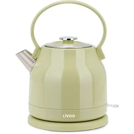 Livoo DOD202M Bouilloire électrique 2200 W 1.5 L - Socle 360° - Design rétro vert matcha