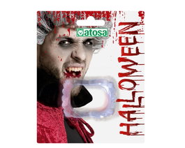 Lunettes Halloween avec sang simulé rouges et blanches