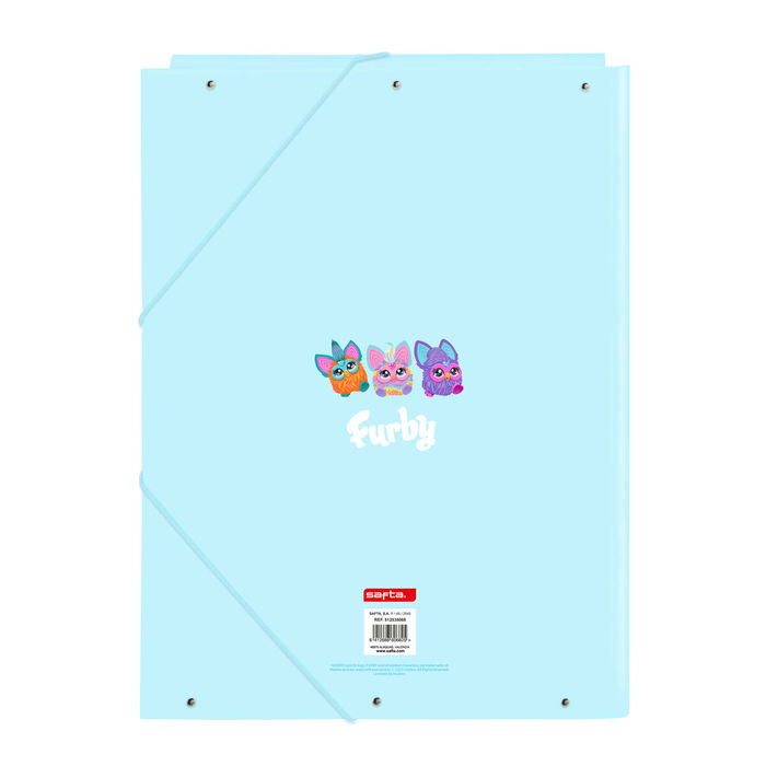 Dossier Furby Bleu ciel A4