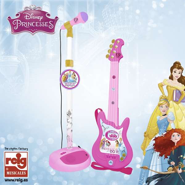 Reig - Microphone et guitare jouet pour enfant 3+ ans, nécessite 4 piles LR6 (non incluses), plastique Reig - Microphone et guitare jouet pour enfant 3+ ans, nécessite 4 piles LR6 (non incluses), plastique