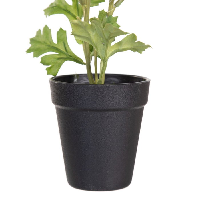 BigBuy Home Plante décorative Polyester Polyéthylène Fer Fleur 9,5 x 9,5 x 29 cm