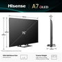 TV intelligente Hisense 75A7Q 75" 4K Ultra HD LED HDR D-LED QLED