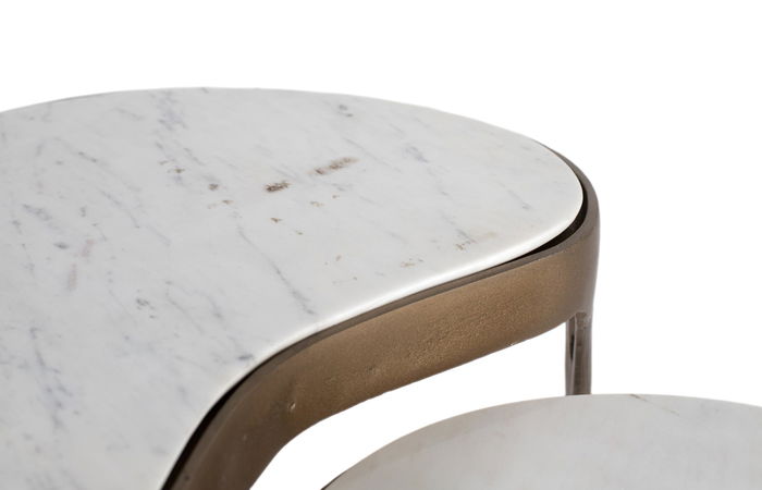 GINER Y COLOMER - Lot de 2 tables d'appoint cylindriques en bois de manguier massif, finition naturelle, design minimaliste, hauteurs 41 et 57 cm GINER Y COLOMER - Lot de 2 tables d'appoint cylindriques en bois de manguier massif, finition naturelle, design minimaliste, hauteurs 41 et 57 cm