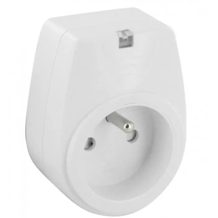 Chacon Kit de 2 Prises Télécommandées ON/OFF avec Télécommande 4 Canaux - Portée 25 m - Puissance 2000 W - Sans Fil