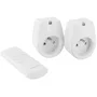 Chacon Kit de 2 Prises Télécommandées ON/OFF avec Télécommande 4 Canaux - Portée 25 m - Puissance 2000 W - Sans Fil