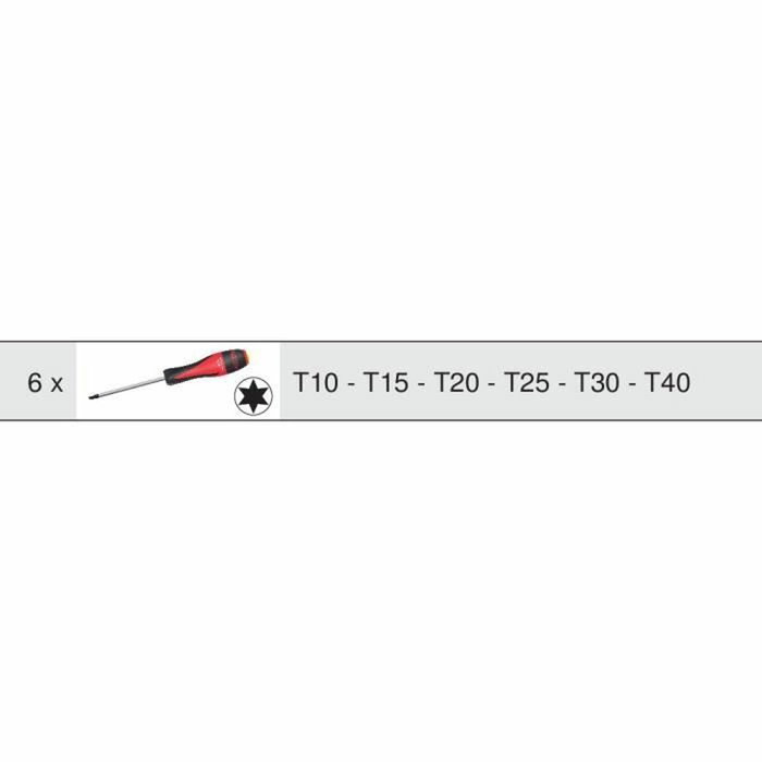 KS Tools Module de tournevis Ultimate Torx 6 pièces