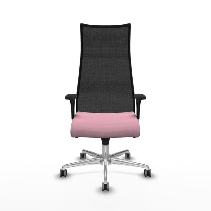 Piqueras y Crespo Chaise de Bureau Albacete Rose et Noir