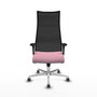 Piqueras y Crespo Chaise de Bureau Albacete Rose et Noir