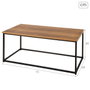 Max Home Table Basse Marron et Noir