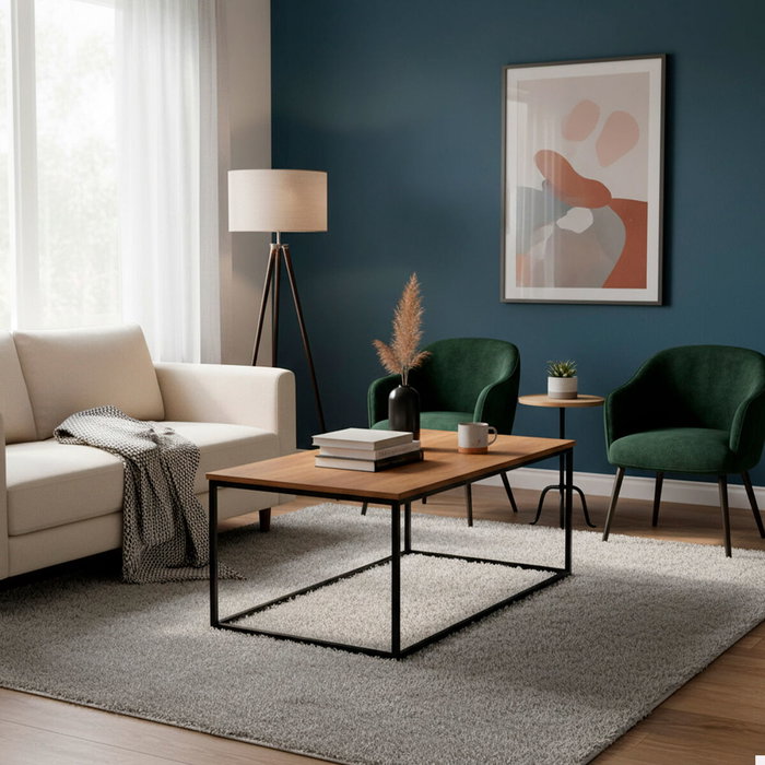 Max Home Table Basse Marron et Noir Max Home Table Basse Marron et Noir