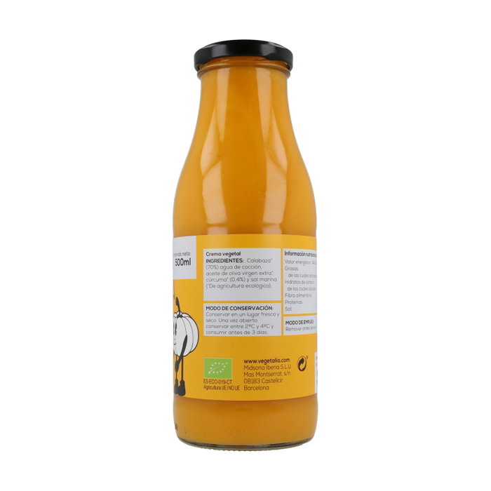 Vegetalia Crème de Courge avec Curcuma Bio 500ml