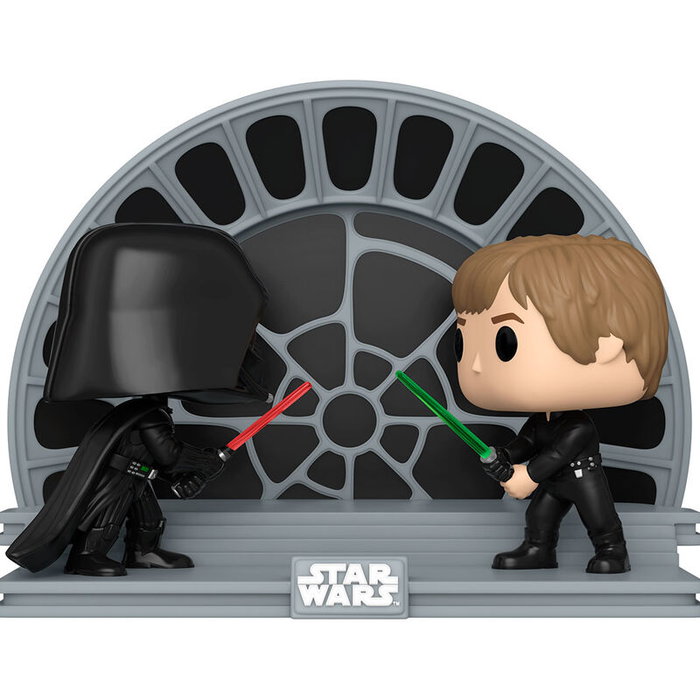 Funko Figura POP Star Wars 40th Anniversaire - Darth Vader VS Luke Skywalker - Figurine de collection (environ 17.5 cm)