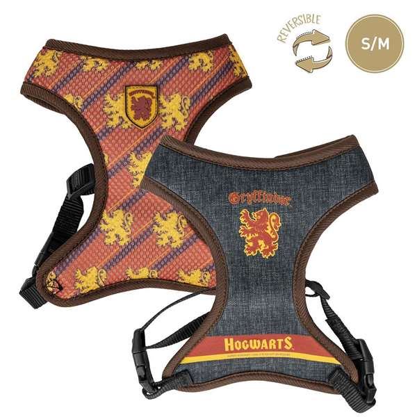 Harry Potter Harnais Premium pour Chien - Taille S/M - Gryffindor Dark Red T3S:S/M