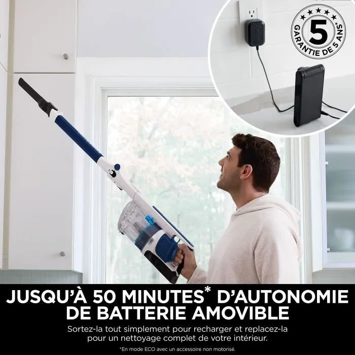 Shark PowerPro IZ380EU Aspirateur balai sans fil avec technologie FloorDetect, anti-emmêlement et système anti-allergène - Léger et flexible Shark PowerPro IZ380EU Aspirateur balai sans fil avec technologie FloorDetect, anti-emmêlement et système anti-allergène - Léger et flexible
