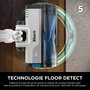 Shark PowerPro IZ380EU Aspirateur balai sans fil avec technologie FloorDetect, anti-emmêlement et système anti-allergène - Léger et flexible