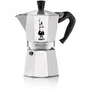 Bialetti Moka Express 6 tasses Cafetière italienne Classique en aluminium Argentée 0.30 L Fabriquée en Italie