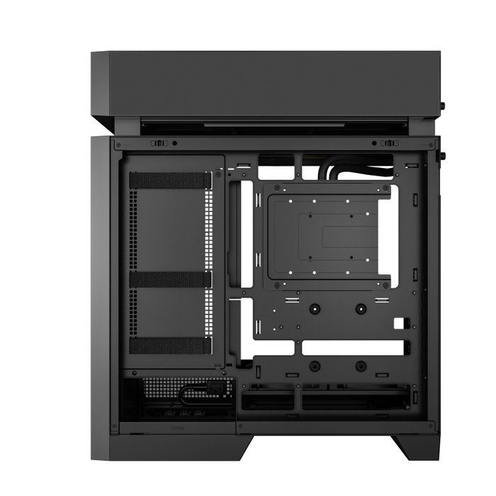 DeepCool CL6600 WH Boîtier Gaming Midi Tower Noir et Bois