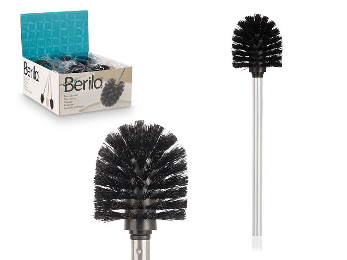 Berilo Brosse de toilette noir acier 35 x 7 x 7 cm plastique acier inoxydable (Set de 12) Berilo Brosse de toilette noir acier 35 x 7 x 7 cm plastique acier inoxydable (Set de 12)