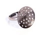 Innspiro Lot de 2 anneaux métalliques ajustables argent vieilli 18 mm