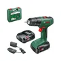 Bosch Perceuse Visseuse EasyDrill 18V-40 (2x 1,5Ah) sans fil avec 2 vitesses, mandrin 13 mm, 20 niveaux de couple et coffret de transport