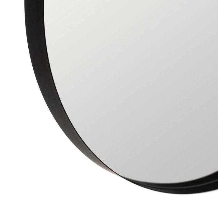 BigBuy Home Miroir mural Noir 60 x 4,2 x 60 cm