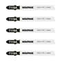 WOLFPACK LINEA PROFESIONAL Lot de 5 lames de scie sauteuse pour métaux fins HSS 21 TPI