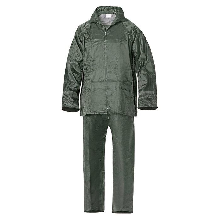 WOLFPACK LINEA PROFESIONAL Tenue imperméable verte en nylon Taille 7-L WOLFPACK LINEA PROFESIONAL Tenue imperméable verte en nylon Taille 7-L
