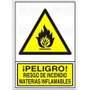DUVER Signal de danger Incendie et Matières Inflammables