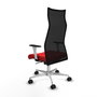 Piqueras y Crespo Chaise de Bureau Albacete Rouge et Noir