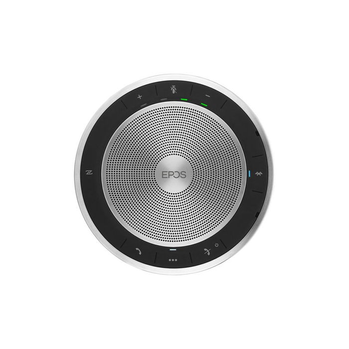 EPOS EXPAND 30+ Enceinte de conférence USB-C/Bluetooth 5.0 Noir & Argent avec micro omnidirectionnel, autonomie 18h, pour UC (Skype, Webex, Teams)