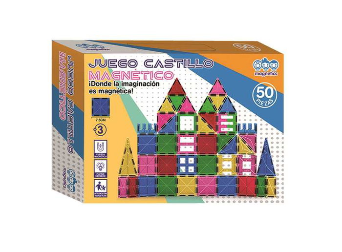 Jugatoys - magnetics Jeu de construction Magnético Castillo 50 pièces
