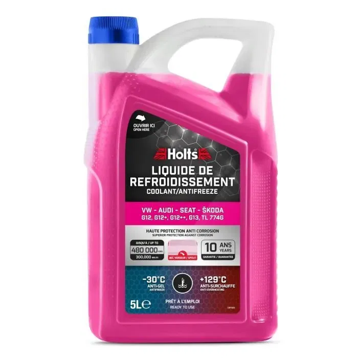 Holts HAFR0006B - Liquide de refroidissement 5L avec bec pour VW, Audi, Seat, Skoda - G12, G12+, G12++, G13, TL 774G