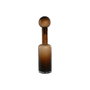 Vase Home ESPRIT Marron Verre Moderne 12,5 X 12,5 X 50,5 cm