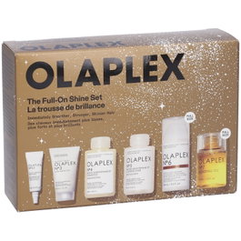 Olaplex The Full-On Shine Set : No.6 (100 ml) + No.3 (30 ml) + No.4 (30 ml) + No.0.5 (5 ml) + No.5 (100 ml) + No.7 (30 ml) - Coffret Soins Cheveux Réparation & Hydratation Femme