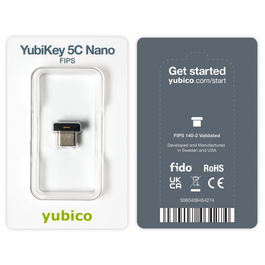 Yubico YubiKey 5C Nano FIPS 5060408464274 - Clé de sécurité USB-C à authentification forte - Noir