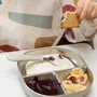 Beaba Set de 3 couverts d'apprentissage en inox avec manches en matériau recyclé, pour enfant dès 6 mois