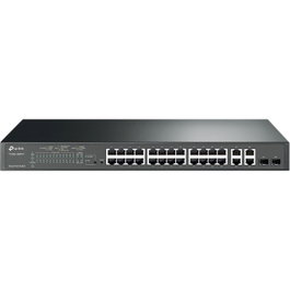 TP-Link T1500-28PCT Switch Intelligent 24 Ports 10/100 Mbps PoE+ et 4 Ports Gigabit