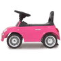 Ociotrends Correpasillos Fiat 500 Rosa 61x38.30x28 cm - Porteur bébé avec sons et lumières, pour 12 mois à 3 ans