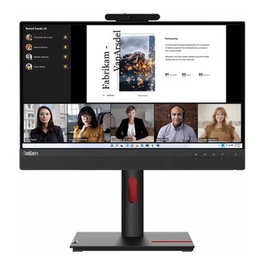 Lenovo ThinkCentre Tiny-in-One 22 Gen 5 | Moniteur 22 pouces IPS Full HD | Design modulaire pour Tiny PC | Webcam 1080p | Haut-parleurs | HDMI | DisplayPort