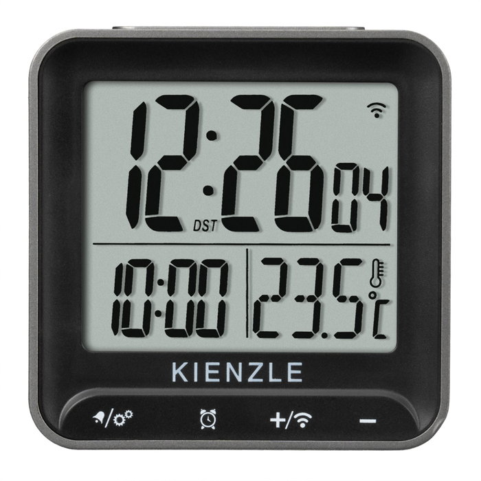 KIENZLE Réveil numérique carré radio-piloté KIENZLE Réveil numérique carré radio-piloté
