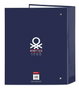 Benetton Reliure à anneaux Varsity Blue marine A4 27 x 33 x 6 cm