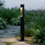 Balise LED extérieure Fredericksburg 90 cm, 10 W, 3000 K, noire