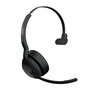 Jabra Casque sans fil monaural Evolve2 55 Link380a UC avec réduction de bruit active, microphone antibruit et socle de charge