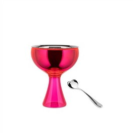 Alessi Big Love Copa pour glace rose en acier inoxydable 18/10