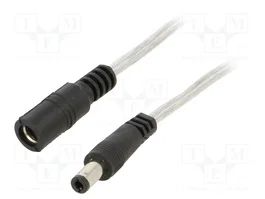 BQ CABLE Câble d'alimentation DC plat 3m, DC 5,5/2,5 prise et socle