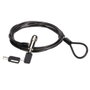 Conceptronic CUSTODIO02BN Câble de Sécurité Nano Lock pour Ordinateur Portable avec Clé, 1,8 m, Noir
